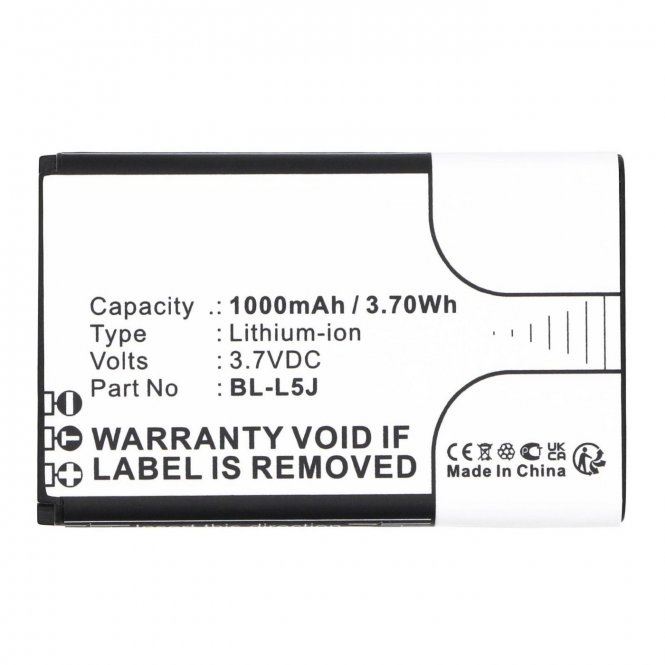 CoreParts Battery 3.7V 1000mAh 3.70Wh 