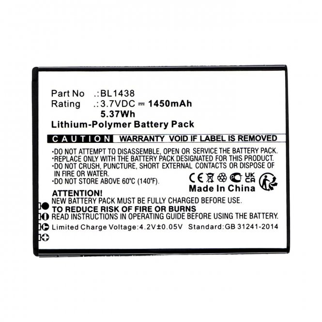 CoreParts Battery 3.7V 1450mAh 5.37Wh 