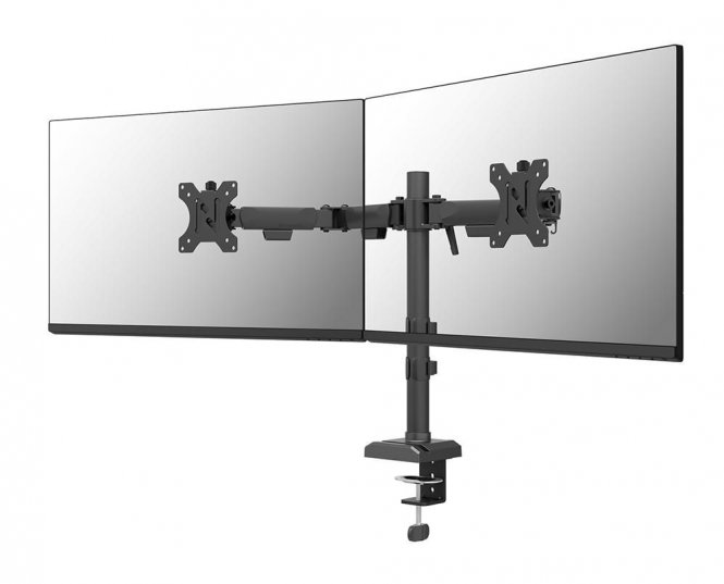 Neomounts DS60-600BL2, Dual Monitor  Arm, 10-32", 0-8 kg/Screen,  - disponible 15 jours 