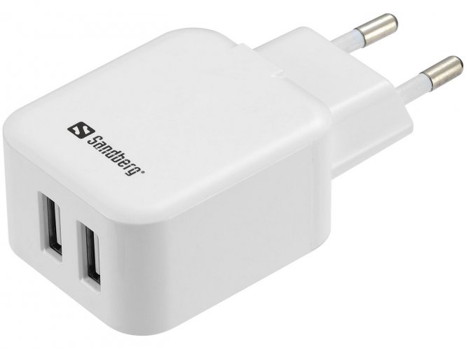 Sandberg AC Charger Dual USB 2.4+1A EU AC Charger Dual USB 2.4+1A 