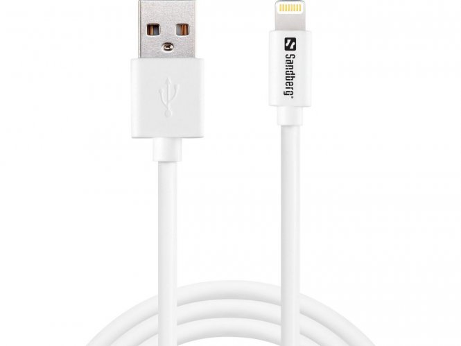 Sandberg USB to Lightning MFI 1m White USB<gt/>Lightning MFI 1m 