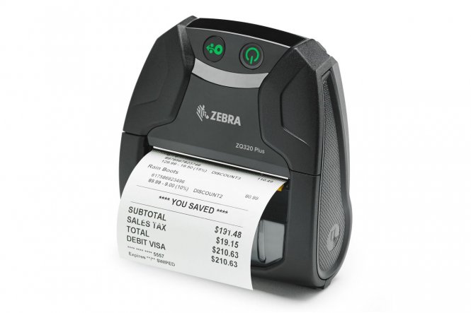 Zebra DT Printer ZQ320 Plus  802.11AC & BT 4.X, No Label 