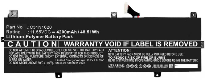 CoreParts Battery Li-Polymer Black 