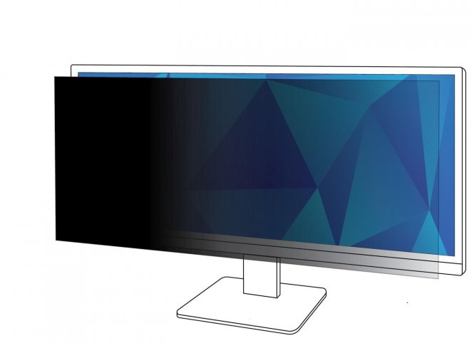 3M Black Privacy Filter for  34inch Widescreen Monitor 