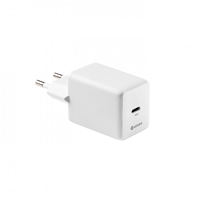 eSTUFF INFINITE (GRS) USB-C Charger  EU PD 45W GaN. 1 x USB-C.