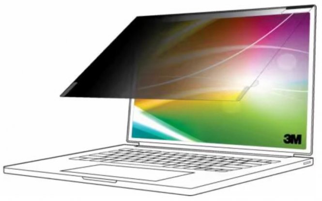 3M Bright Screen Privacy Filter  - 14in Full Screen Laptop.