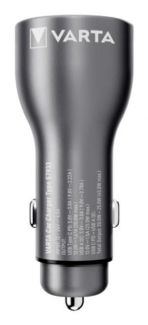 Varta Car Charger Smartphone, Tablet Black Cigar Lighter