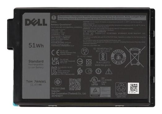 Dell Battery, 51WHR, 3 Cell, 