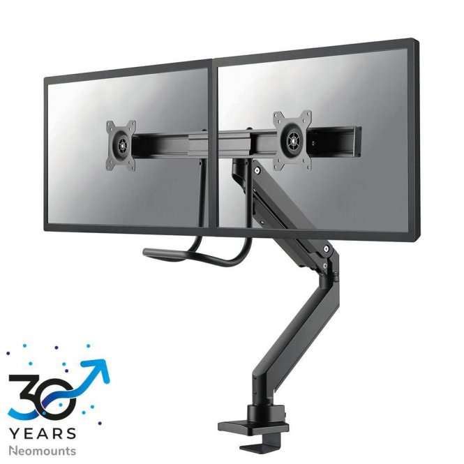 Neomounts NM-D775DXBLACK, Dual Crossbar  Monitor Arm, 2 x 10-32", 1-8  - disponible 15 jours 
