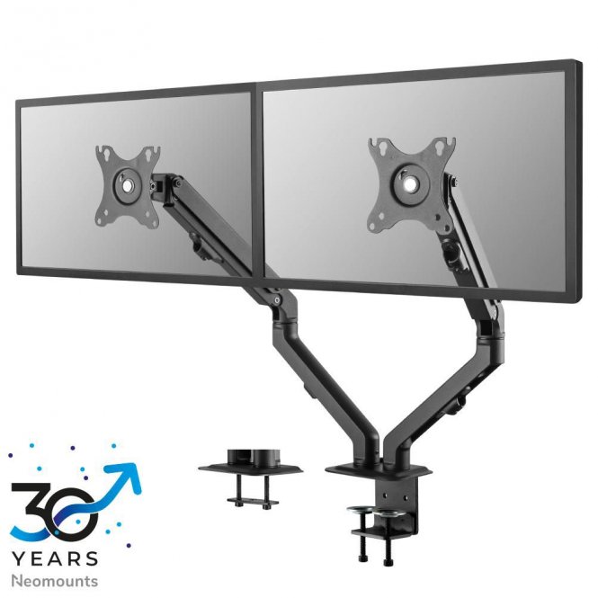 Neomounts FPMA-D650DBLACK, Dual Monitor  Arm for 2 x 17"-27" Monitors,  - disponible 15 jours 
