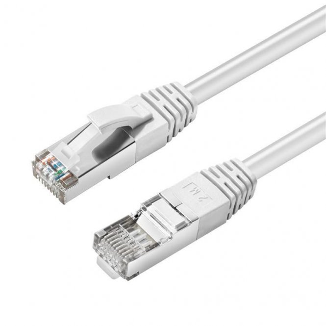 MicroConnect S/FTP CAT6 0.15m White LSZH PiMF (Pairs in metal foil)  - disponible 24 / 48h 