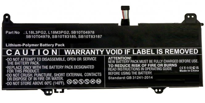 CoreParts Laptop Battery for Lenovo  - disponible 48 / 72h 