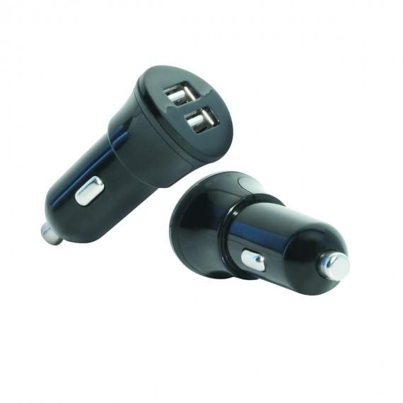 Mobilis Car Charger 2 USB A (12-24V-out 5.0V - 1x1A - - disponible 15 jours