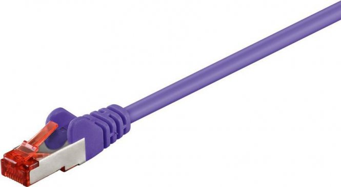 MicroConnect F/UTP CAT6 3m Purple PVC Outer Shield : Foil screening 
