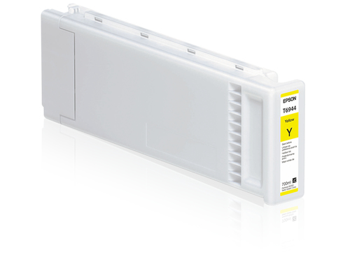 Epson T6944 - 700 ml - jaune - original - cartouche d'encre - pour SureColor SC-T3000, SC-T3000 POS, SC-T5000, SC-T5000 POS, SC-T5200, SC-T7000, SC-T7000 POS 
