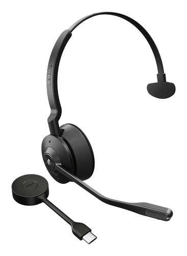 Jabra Engage 55 SE Mono - Micro-casque - sur-oreille - DECT - sans fil - USB-C via adaptateur DECT - Certifié pour Microsoft Teams