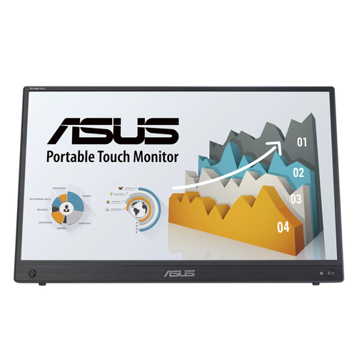 ASUS ZenScreen Touch MB16AMTR - Écran LED - 16" - portable - écran tactile - 1920 x 1080 Full HD (1080p) @ 60 Hz - IPS - 250 cd/m² - 700:1 - 5 ms - Mini HDMI, 2xUSB-C - haut-parleurs 
