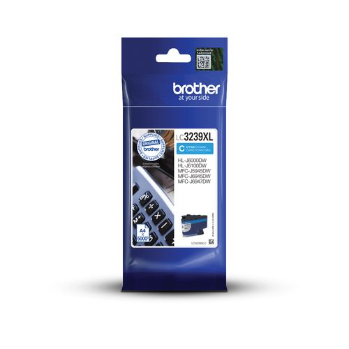 Brother LC3239XLC - Cyan - original - cartouche d'encre - pour Brother HL-J6000DW, HL-J6100DW, MFC-J6947DW 