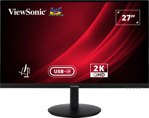 ViewSonic VG2709-2K-MHDU-2 - Écran LED - 27" - 2560 x 1440 QHD @ 100 Hz - IPS - 350 cd/m² - 1000:1 - HDR10 - 4 ms - HDMI, DisplayPort, USB-C - haut-parleurs 