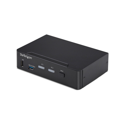 StarTech.com - Commutateur écran-clavier-souris/audio/USB - 2 x KVM / audio / USB - 1 utilisateur local - de bureau - Conformité TAA