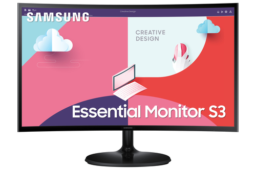 Samsung S27C360EAU - S36C Series - écran LED - incurvé - 27" - 1920 x 1080 Full HD (1080p) @ 75 Hz - VA - 250 cd/m² - 3000:1 - 4 ms - HDMI, VGA - noir 