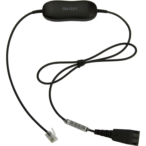Jabra GN1221 Sound Limiter - Câble pour casque micro - RJ-9 mâle pour Déconnexion rapide - 80 cm 