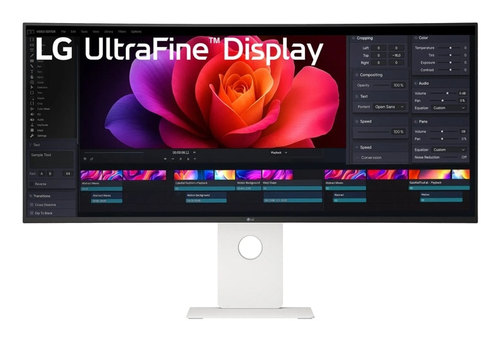 LG UltraFine 40U990A-W - Écran LED - incurvé - 40" (39.7" visualisable) - 5120 x 2160 5K @ 120 Hz - Nano IPS Noir - 450 cd/m² - 2000:1 - DisplayHDR 600 - 5 ms - 2xThunderbolt 5, 2xHDMI, DisplayPort, 5 xUSB-C - haut-parleurs 