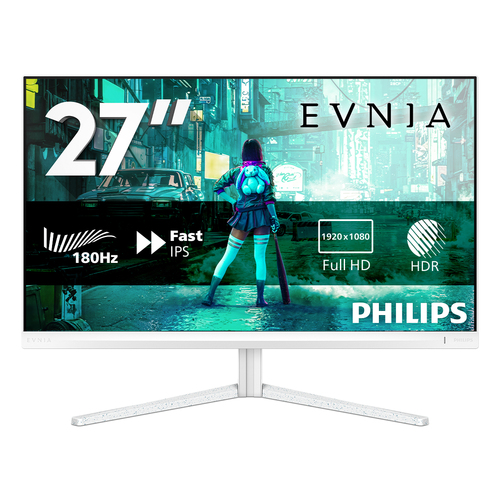 Philips Evnia 3000 27M2N3201A - Écran LED - jeux - 27" - 1920 x 1080 Full HD (1080p) @ 180 Hz - Fast IPS - 300 cd/m² - 1000:1 - HDR10 - 0.5 ms - 2xHDMI, DisplayPort - haut-parleurs 