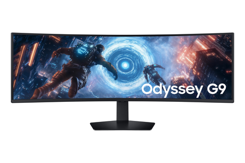 Samsung Odyssey G9 S49FG914EU - G91F Series - écran LED - jeux - incurvé - 49" - 5120 x 1440 Dual Quad HD @ 144 Hz - VA - 350 cd/m² - 2500:1 - DisplayHDR 600 - 1 ms - 2xHDMI, DisplayPort - noir 