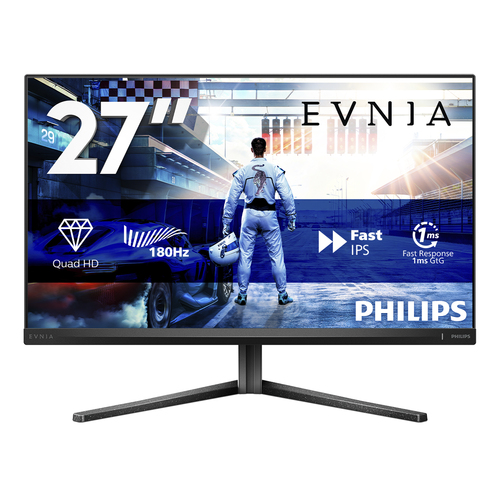 Philips Evnia 5000 27M2N5500 - Écran LED - jeux - 27" - 2560 x 1440 QHD @ 180 Hz - Fast IPS - 500 cd/m² - 1200:1 - DisplayHDR 400 - 0.5 ms - 2xHDMI, 2xDisplayPort - ardoise foncée 