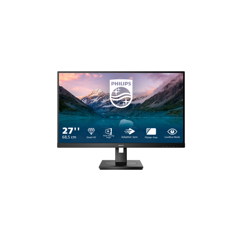 Philips S-line 275S9JML - Écran LED - 27" - 2560 x 1440 QHD @ 75 Hz - VA - 300 cd/m² - 4000:1 - 4 ms - HDMI, DisplayPort - haut-parleurs - noir texturé 