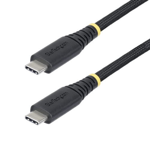 StarTech.com 3m USB-C Charging Cable, 240W, Silicone Jacket w/Braid - Câble USB - USB-C (M) pour USB-C (M) - USB 2.0 - 48 V - 5 A - 3 m - gamme de puissance étendue (EPR), Alimentation USB (240 W) - noir