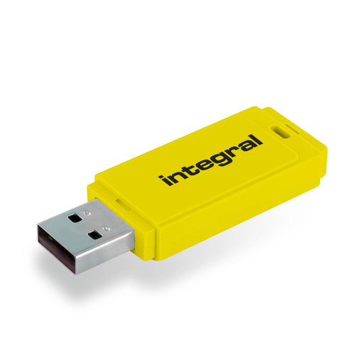 Integral Neon - Clé USB - 64 Go - USB 2.0 - jaune 