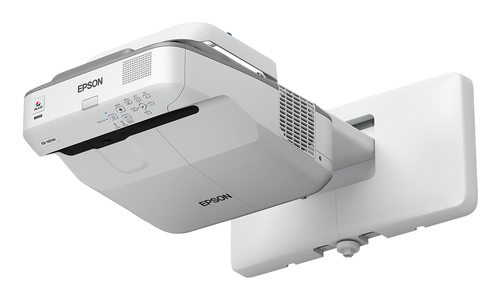 Epson EB-685W - Projecteur 3LCD - 3500 lumens (blanc) - 3500 lumens (couleur) - WXGA (1280 x 800) - 16:10 - 720p - LAN - gris, blanc 