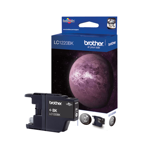 Brother LC1220BK - Noir - original - cartouche d'encre - pour Brother DCP-J525W, DCP-J725DW, DCP-J925DW, MyMio MFC-J825N