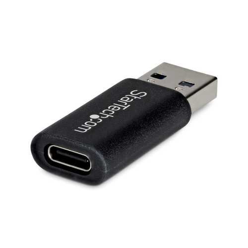 StarTech.com - Adaptateur USB - USB-C (F) pour USB type A (M) - USB 3.2 - DC 5 V - 900 mA - passif - noir