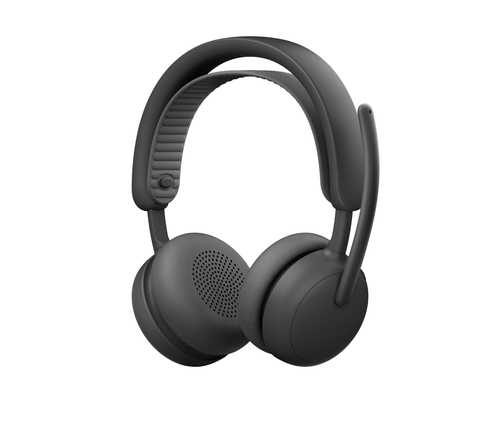 Logitech 2 ES for Business - Micro-casque - sur-oreille - Bluetooth - sans fil, filaire - Suppresseur de bruit actif - USB-C - graphite - Certifié pour Microsoft Teams