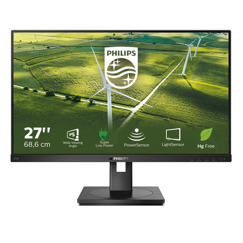 Philips B Line 272B1G - Écran LED - 27" - 1920 x 1080 Full HD (1080p) @ 75 Hz - IPS - 250 cd/m² - 1000:1 - 4 ms - HDMI, DVI-D, VGA, DisplayPort - haut-parleurs - texture noire 