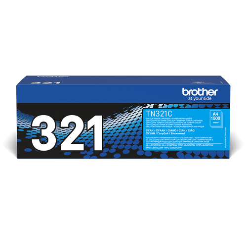 Brother TN321C - Cyan - original - cartouche de toner - pour Brother DCP-L8400CDN, DCP-L8450CDW, MFC-L8650CDW 