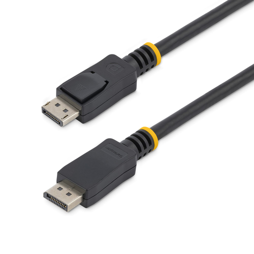 StarTech Câble certifié DisplayPort 1.2 de 3 m avec verrouillage - Cordon DP vers DP avec support HBR2 - M/M - DisplayPort 4K - Câble DisplayPort - DisplayPort (M) pour DisplayPort (M) - 3 m - verrouillé, moulé - noir
