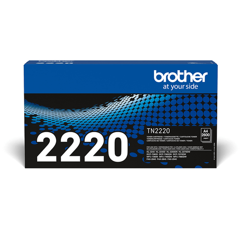 Brother TN2220 - Noir - original - cartouche de toner - pour Brother DCP-7070DW, HL-2250DN, MFC-7360Ne, FAX-2840, 2940