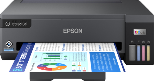 Epson EcoTank ET-14100 - Imprimante - couleur - jet d'encre - ITS - A3 - 4 800 x 1 200 ppp - jusqu'à 15 ppm (mono)/jusqu'à 8 ppm (couleur) - capacité : 100 feuilles - USB, Wi-Fi - noir