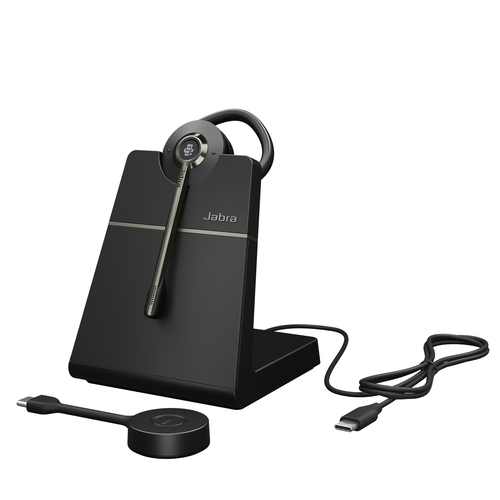 Jabra Engage 55 SE Convertible - Micro-casque - sur-oreille - convertible - DECT - sans fil - USB-C via adaptateur DECT - Certifié pour Microsoft Teams - disponible 48 / 72h