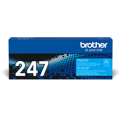 Brother TN247C - Cyan - original - cartouche de toner - pour Brother DCP-L3510CDW, DCP-L3550CDW, HL-L3210CW, HL-L3230CDW, HL-L3270CDW 