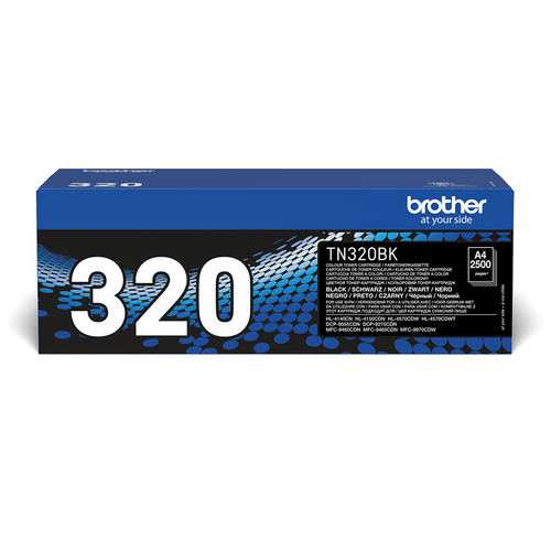Brother TN320BK - Noir - original - cartouche de toner - pour Brother DCP-9055CDN, DCP-9270CDN, HL-4140CN, MFC-9465CDN 