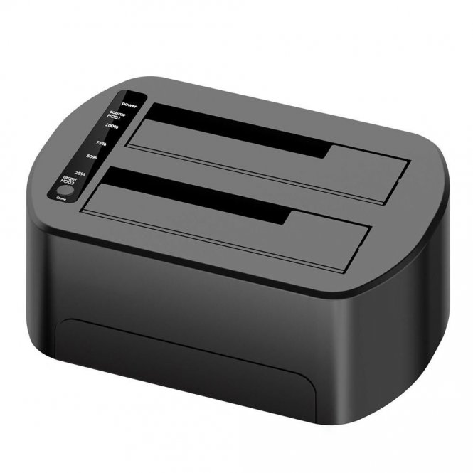 Docking station Double Sata 3,5"/2,5" USB 3.0 5GBPS chipset JM551 