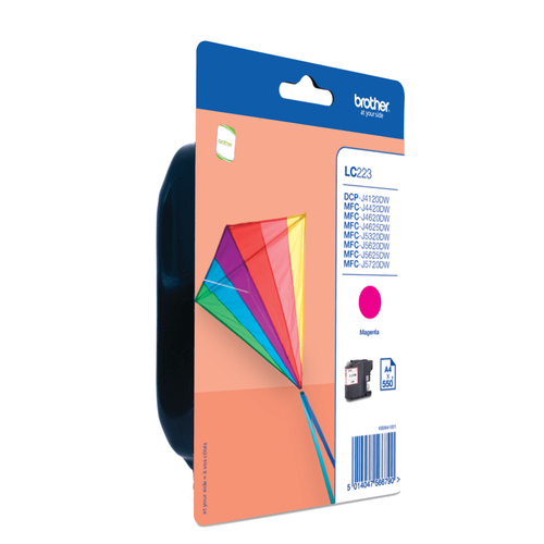 Brother LC223MBP - Magenta - original - blister - cartouche d'encre - pour Brother DCP-J4120DW, DCP-J562DW, MFC-J4420DW, MFC-J4625DW, MFC-J5320DW, MFC-J5625DW 