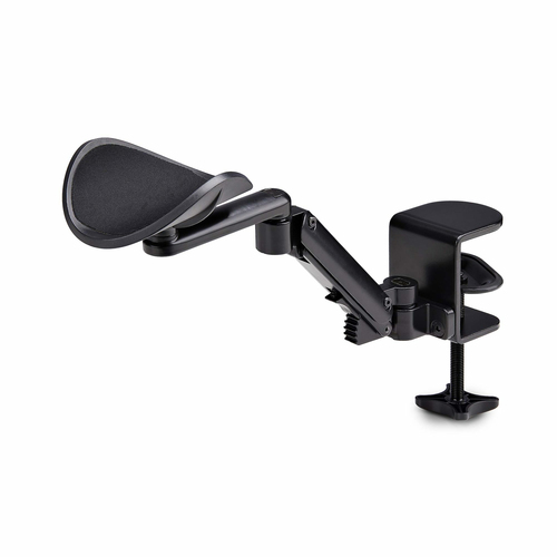 StarTech.com Adjustable Arm Rest For Desk, Clamp-On Install/No Drilling - Kit de montage (accoudoir) - aluminium, acier, plastique - noir - montrable sur bureau