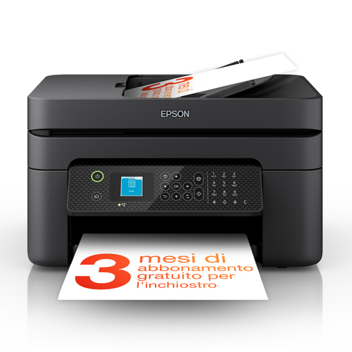 Epson WorkForce WF-2930DWF - Imprimante multifonctions - couleur - jet d'encre - 216 x 297 mm (original) - A4/Letter (support) - jusqu'à 10 ppm (impression) - 100 feuilles - 33.6 Kbits/s - USB 2.0, Wi-Fi(n)