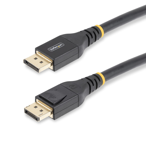 StarTech.com Câble DisplayPort 1.4 Actif, 10m, Certifié VESA/Câble DP 1.4 - Câble DisplayPort - DisplayPort (M) pour DisplayPort (M) - DisplayPort 1.4 - 10 m - support 4K, support 8K, actif, câble en cuivre actif - noir